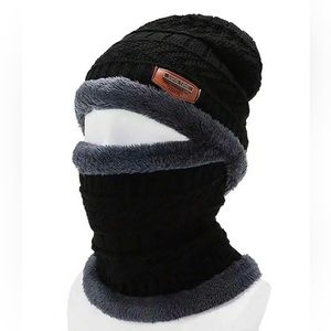 Winter Hat Beanies Wool Scarf Caps
Balaclava Mask Bonnet Knitted Hat